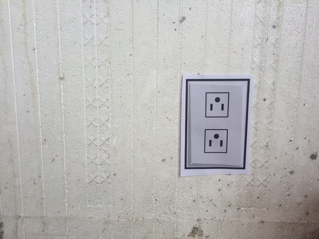 fake electrical outlet