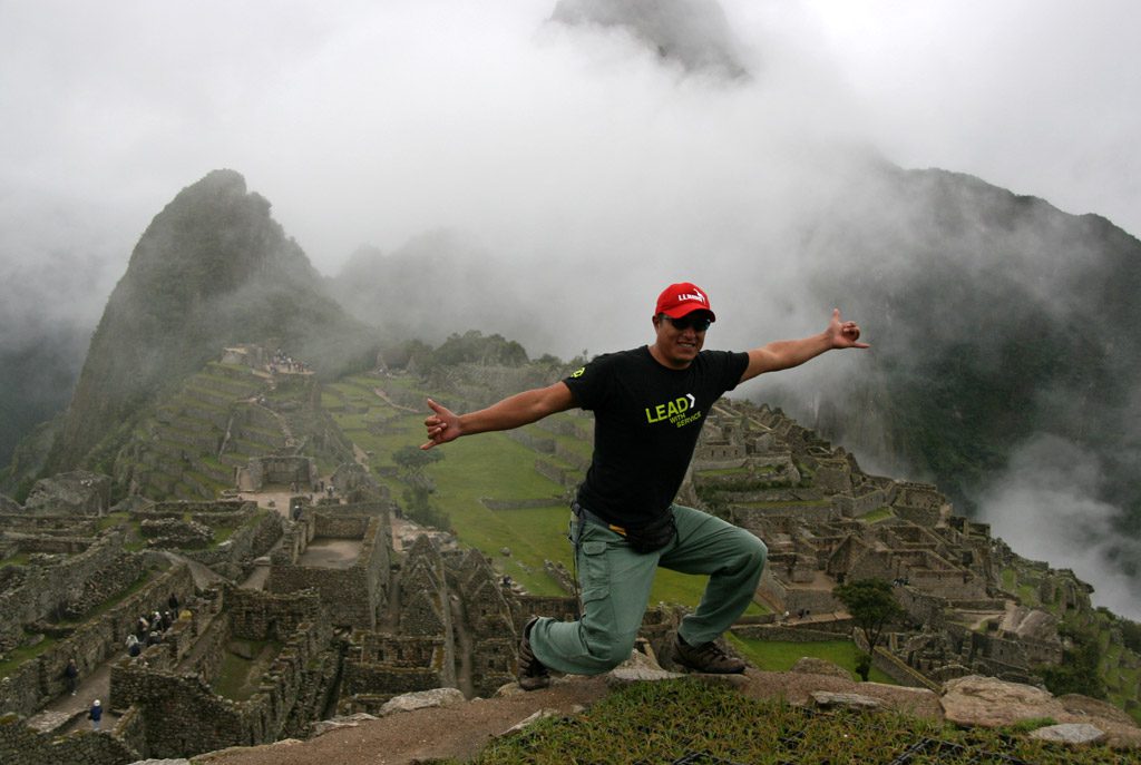 G Adventures Guide at Machu Picchu